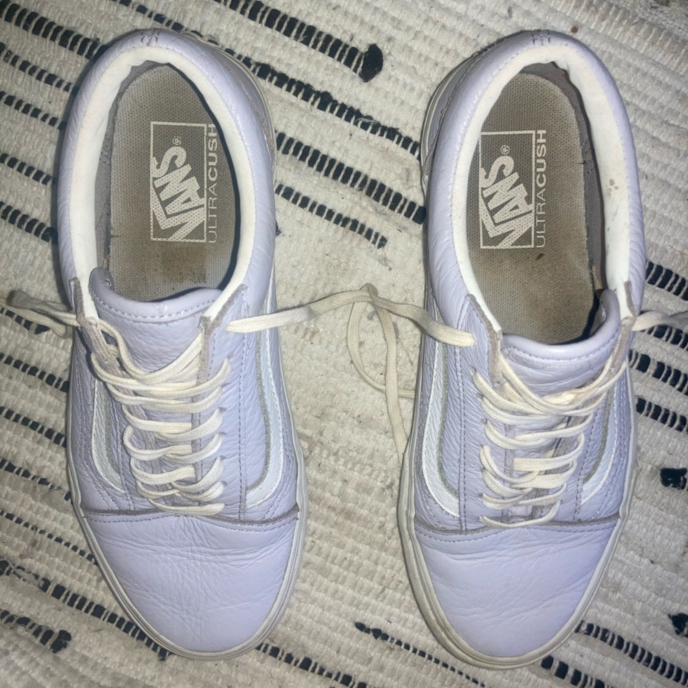 Lilac Leather Vans UltraCUSH collab with Madewell. 8.5